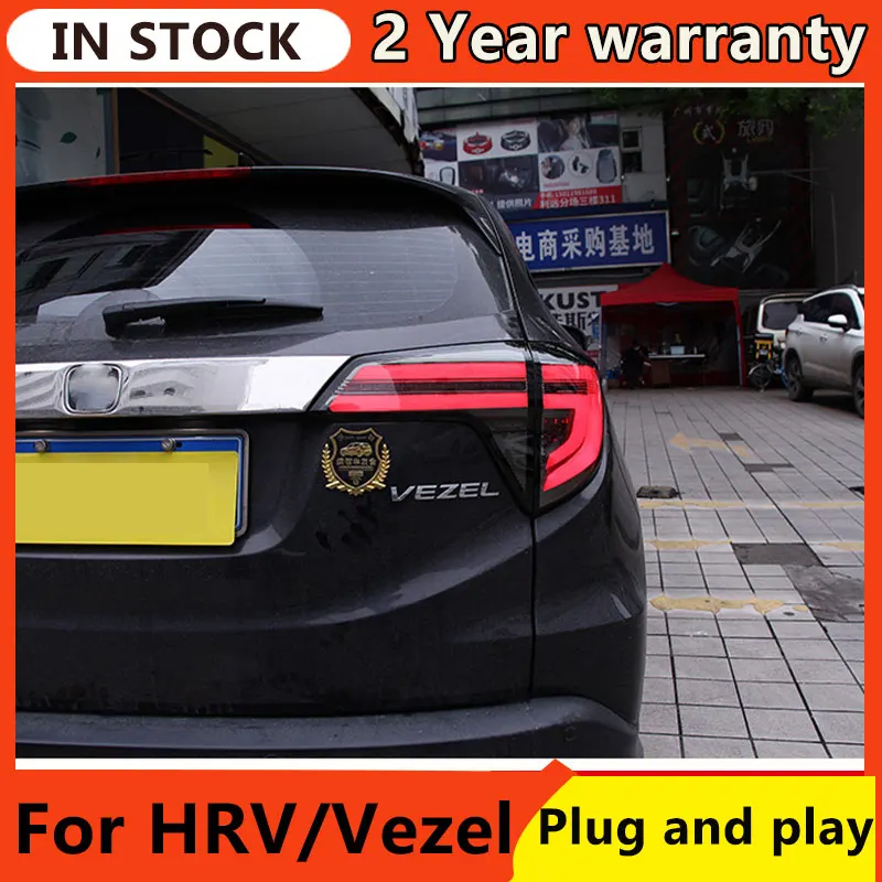 Задний фонарь для автомобиля Honda HRV Vezel 2014-2019 HR-V Задние фонари Светодиодные