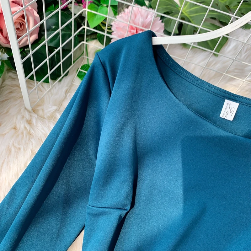 Винтажное тонкое осеннее длинное платье миди весенние вечерние платья vestido de festa Женские повседневные 3/4 рукава А-силуэта элегантные ретро платья