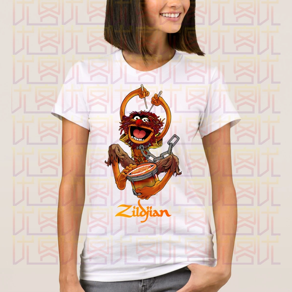 Аветис Zildjian с героями Улица Сезам из &quotМаппет-барабаны Mer мания футболка 2020 Для