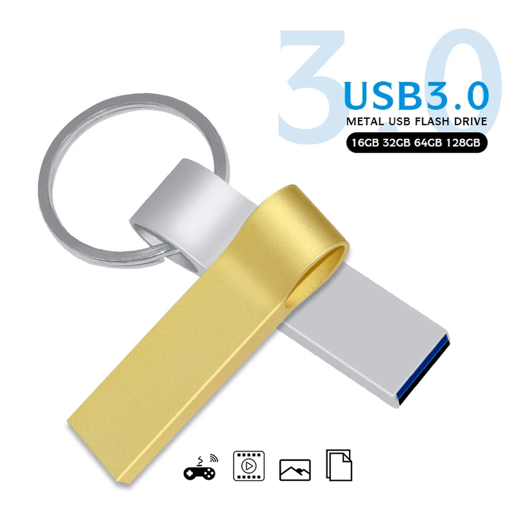 

Metal USB Flash Drive 3.0 128G 64G 32G 16G 8G 4G Pen Drive Thumb Drives Memory Stick Pendrive USB Key Custom Logo