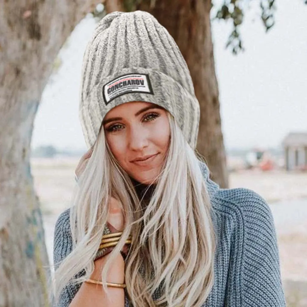 

Korea Style Adult Unisex Fashion Wool Cap Women Winter Knit Hat Collar Set Thick Warm Solid Earmuff Hat Hip Hop Winter Caps #10