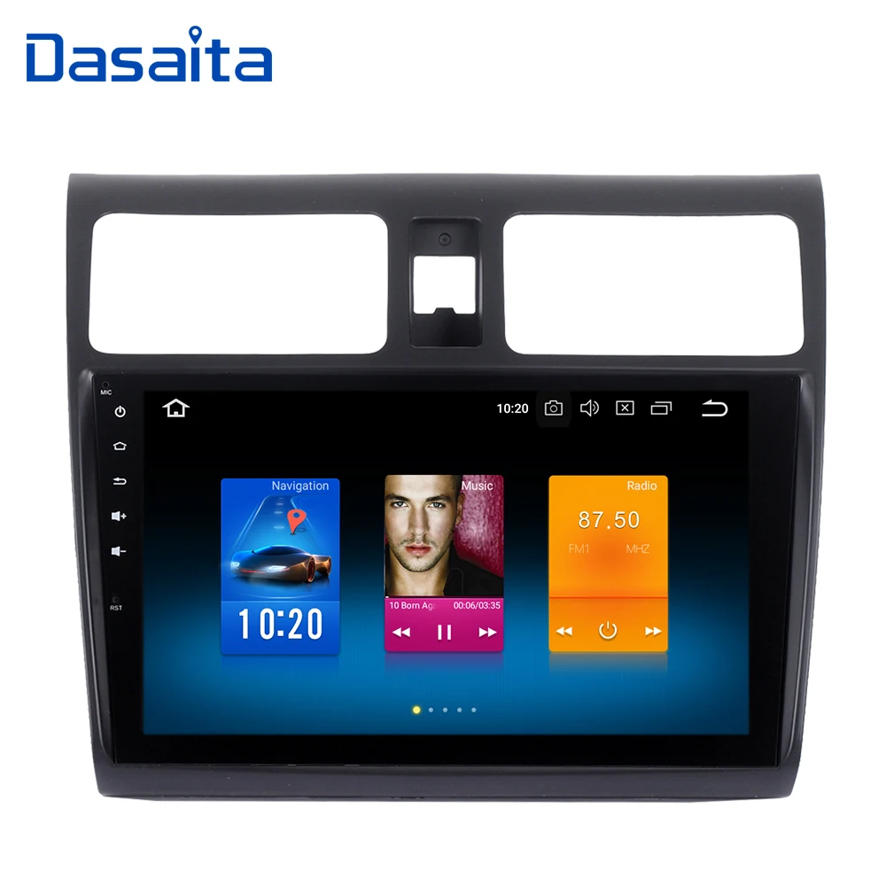 Автомобильный мультимедийный Системы Android 9,0 один Din Android стерео для Suzuki Swift 2005 2006 2007 2008 2009 2010 встроенный gps 1024*600
