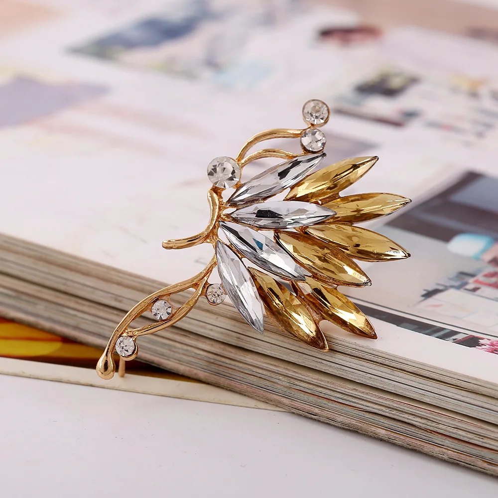 1 шт. новые модные серьги бабочки с кристаллами элегантные стразы пирсинг запонки