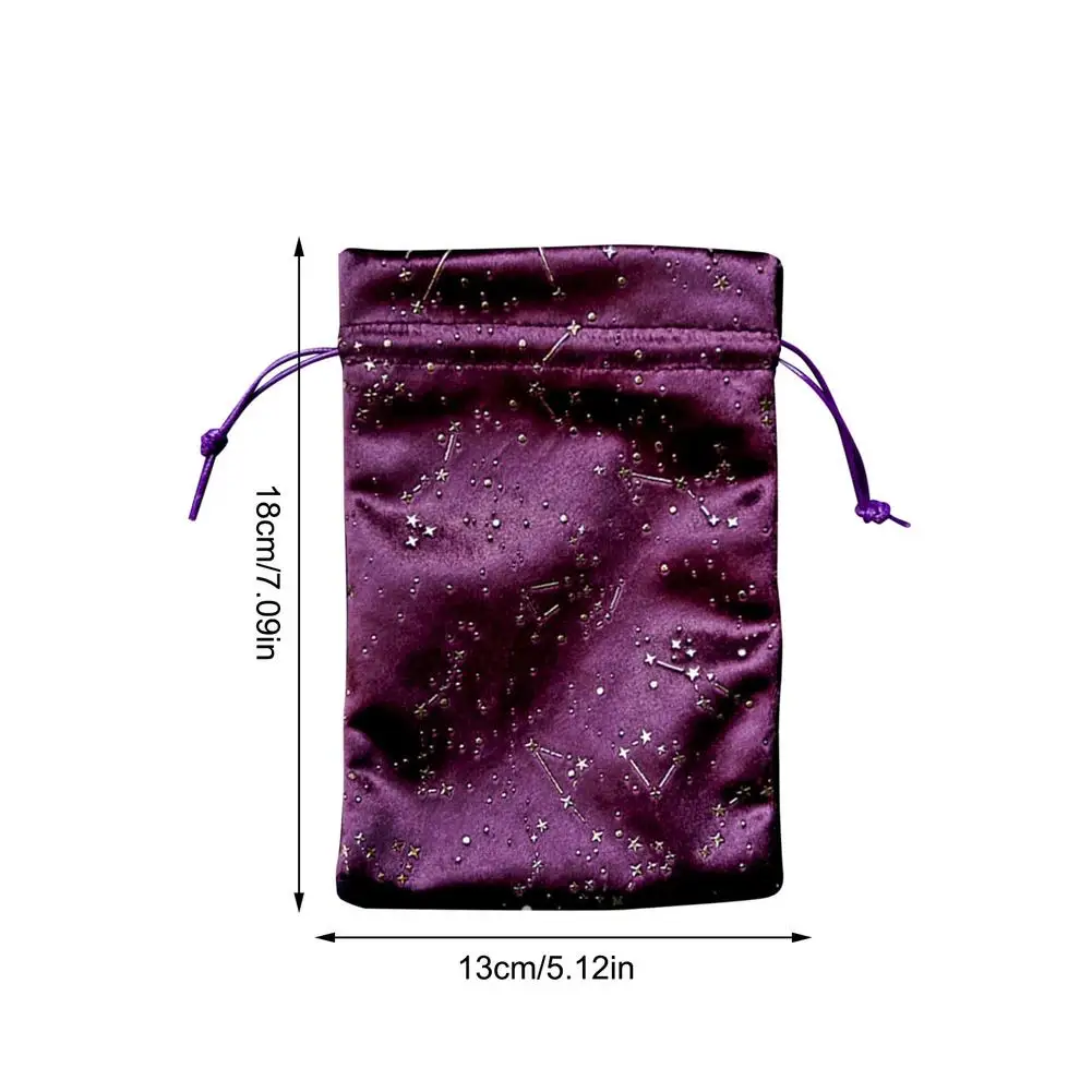 Star Moon Velvet Bag Tarots Oracle Card Witch Divination Crystal Storage Game Package Drawstring Bags Board Games | Спорт и