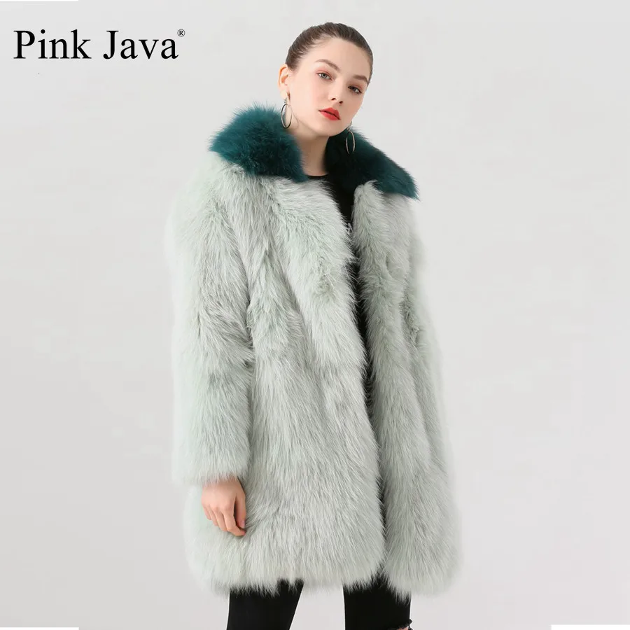 Короткая шуба из натурального Лисьего меха QC19048 Новое поступление горячая