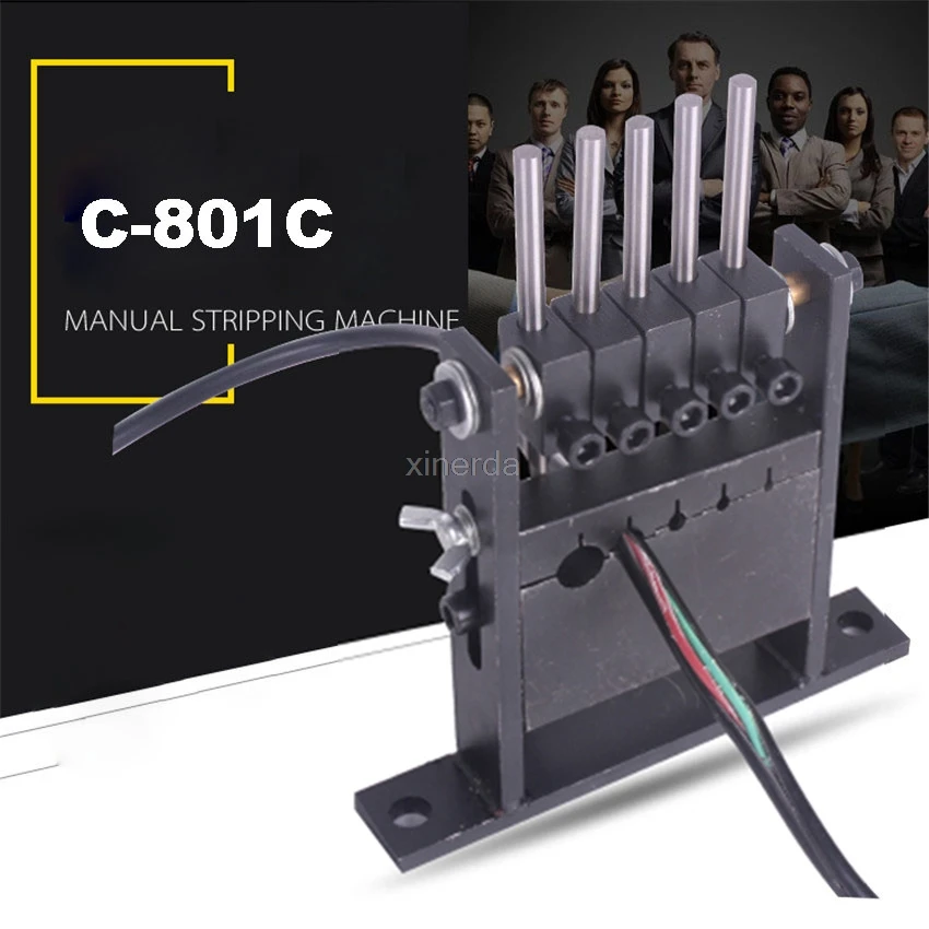 

New C-801C Manual Wire Stripping Machine Small Stripping Tool Waste Wire Old Cable Strapping Machine 1-30mm Diameter Hot Selling