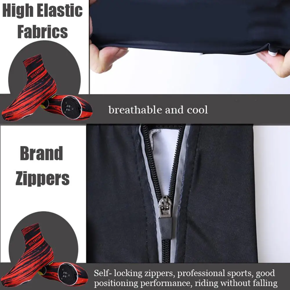 

Bicycle Road Bike Lock Shoes Cycling Shoes Cover Waterproof and Rainproof Warm&Non-Slip Dustproof Lock Shoes Cover