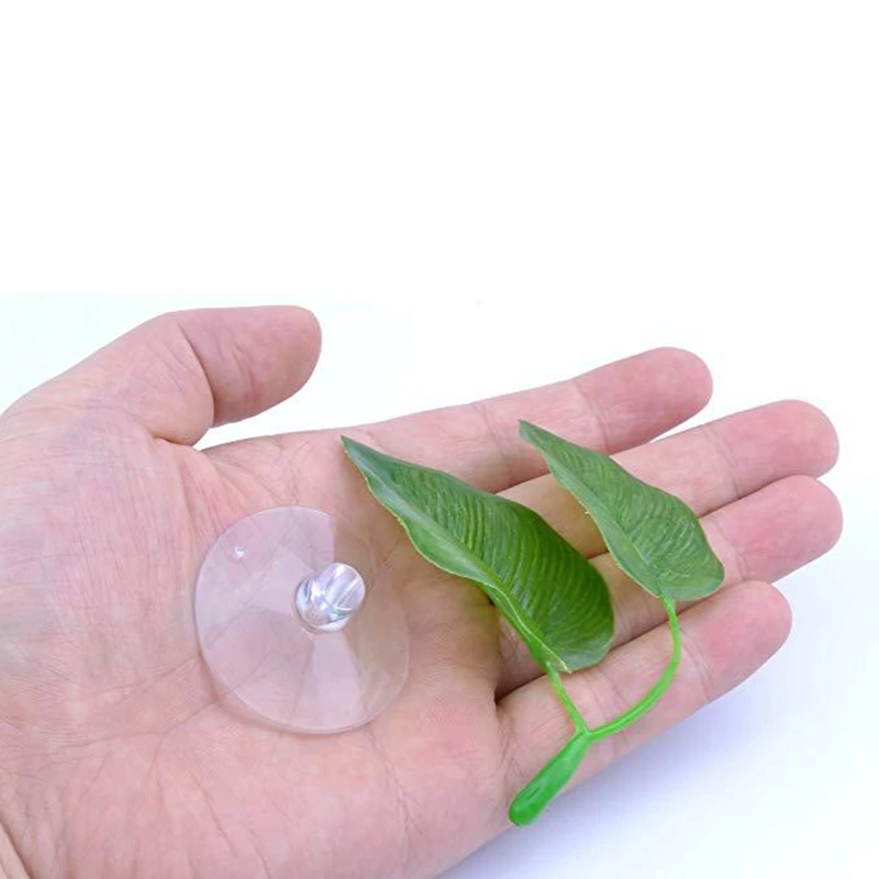 Украшение для аквариума искусственное растение имитация листьев двойной лист