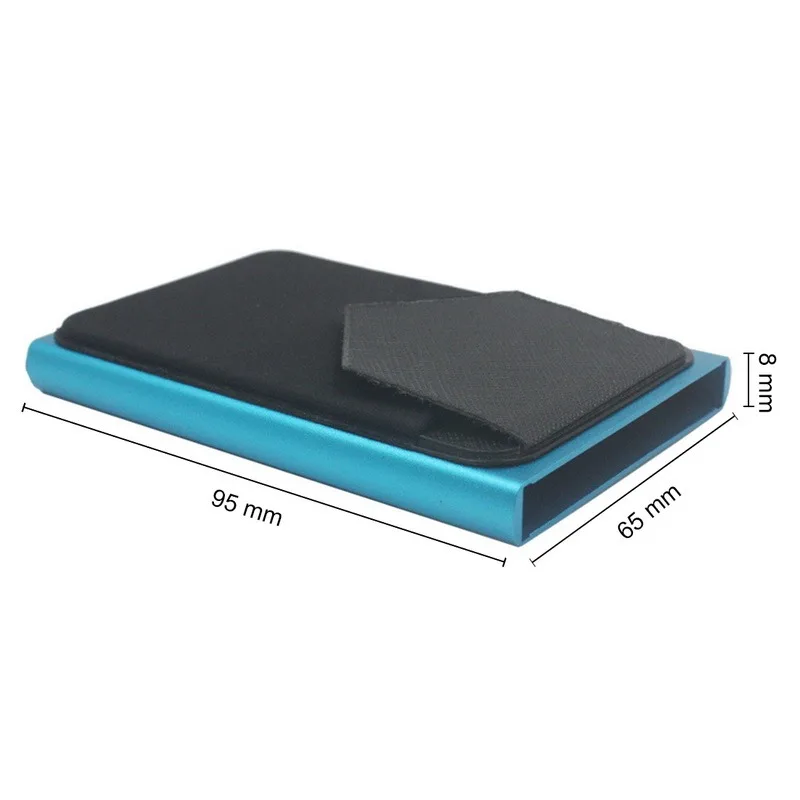 

Pop-out RFID Card Holder Slim Aluminum Wallet Elasticity Back Pouch ID Credit Card Holder Blocking Protect Travel ID Card Holder