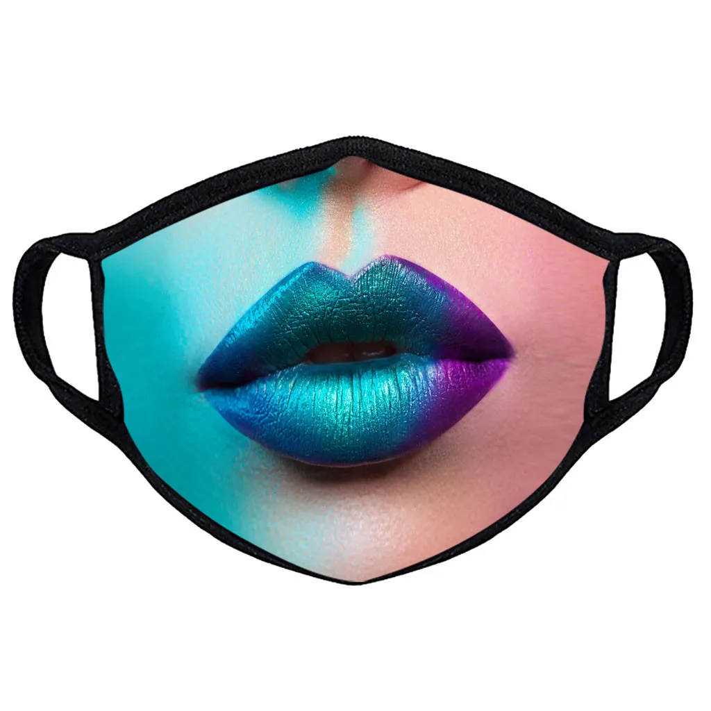 

Unisex Windproof Washable Print Face Mask Outdoor Breathable Mouth Mask Face Mouth Cover Protection Reusable Fabric Mask