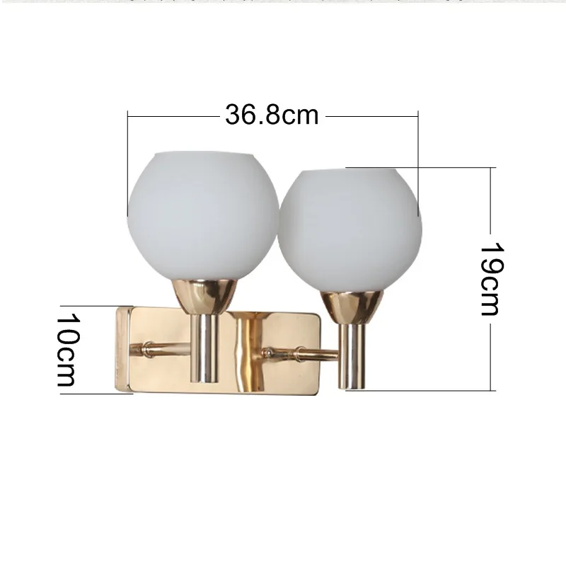

Indoor Modern Lighting LED Wall Lamp Modern Gold or Silver Bedroom Bracket Light Household Living Room Lamp