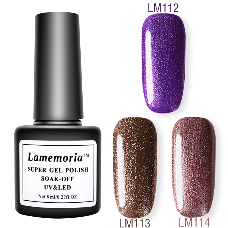 24 цвета Блестящий УФ гель лак Гибридный для ногтей Искусство Красота