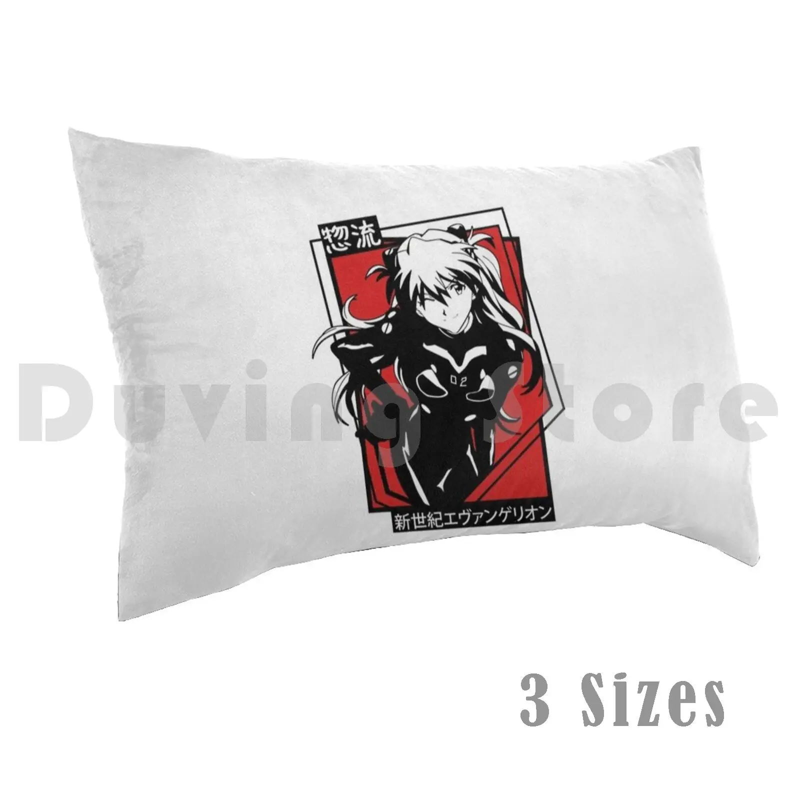 

-Asuka 80s ретро | Аниме Подушка Чехол с принтом 50x75 ануме неоновый