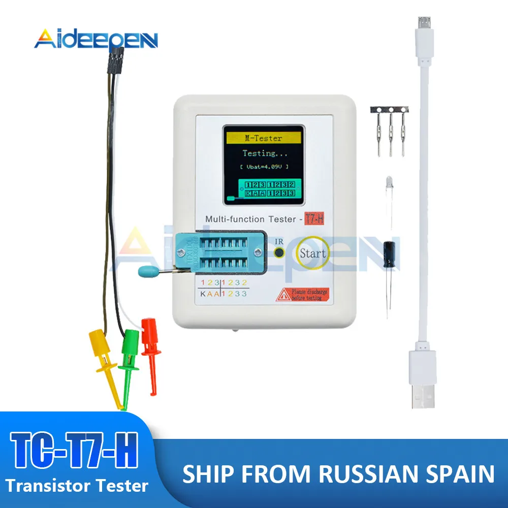 T7 тестер транзисторов на транзистор с TFT и многофункциональный тест