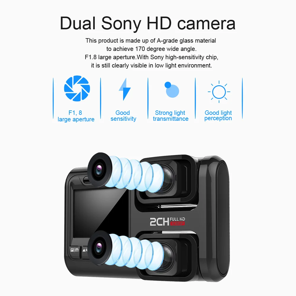 Оригинальный Aiba J07 с GPS HD видеорегистратор Встроенный Wi Fi приложение sony IMX323 датчик