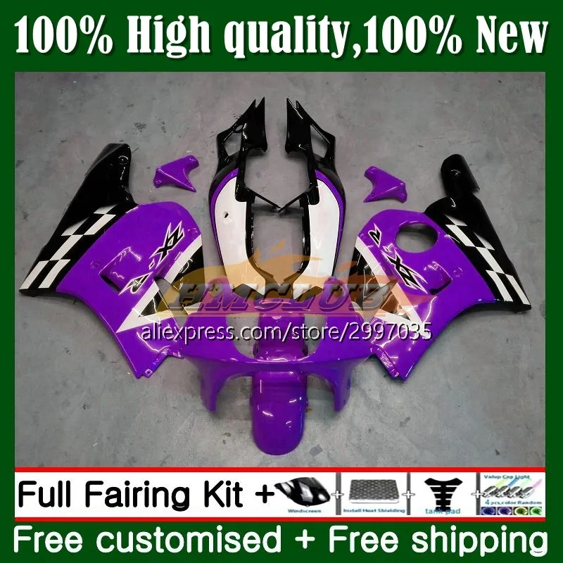 

Тюнинг-пакет для KAWASAKI NINJA ZXR400 ZXR-400 91 92 93 94 95 96 фиолетовый черный 3No.97 ZXR 400 C 1991 1992 1993 1994 1995 1996 обтекатель
