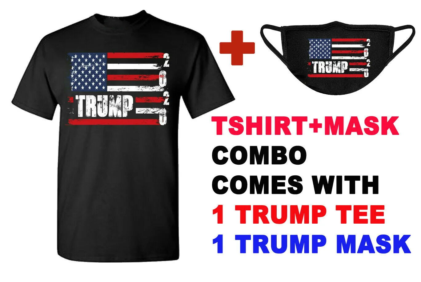 

Trump 2020 Keep America Great Campaign Men's T-Shirt 2020 Presidential Election Matching Cotton Short Sleeve O-Neck T Shirt