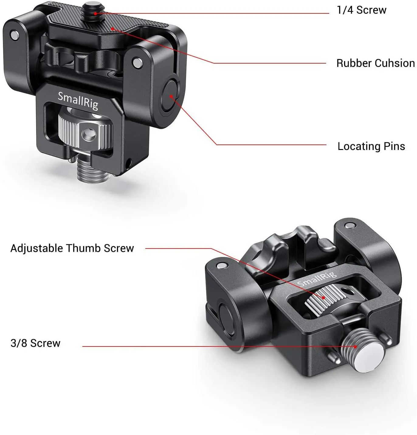 Держатель монитора SmallRig с двумя камерами поддержка EVF поворотное крепление