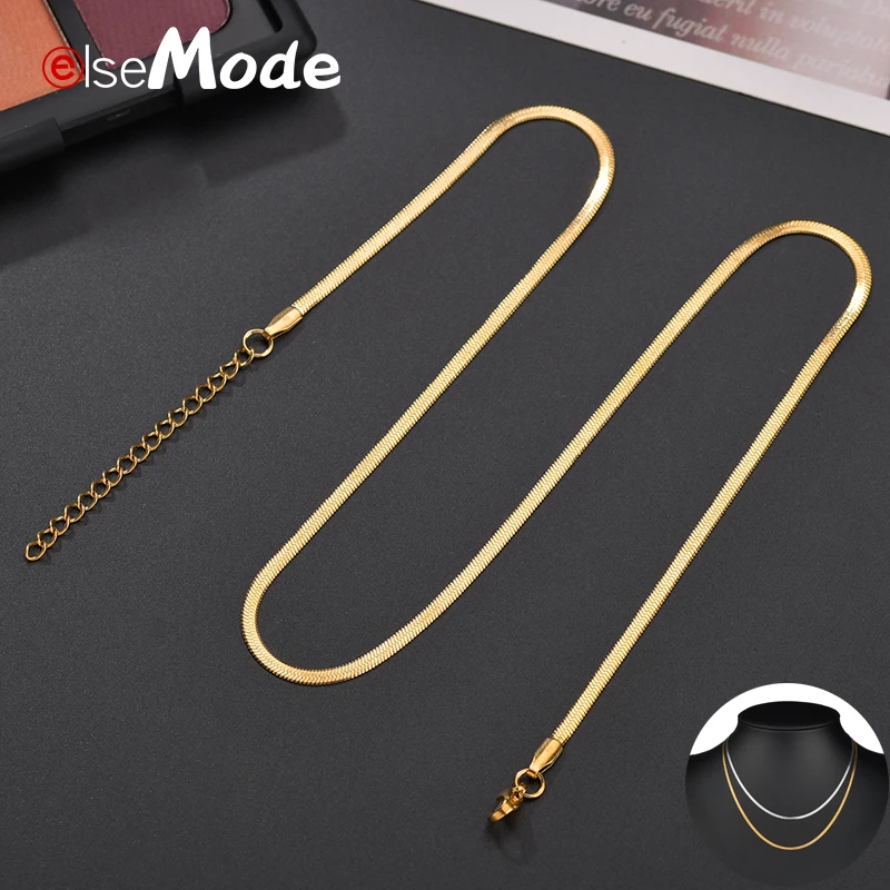 Женское колье чокер ELSEMODE простое золотое ожерелье свитер высокого качества