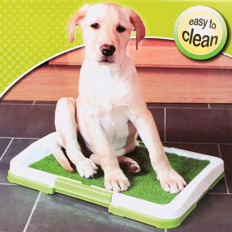 

Pet Dog Training Toilet Potty Pet Puppy Litter Toilet Tray Pad Mat For Dogs Cats Indoor Simulation Lawn Pet Toilet Easy to Clean