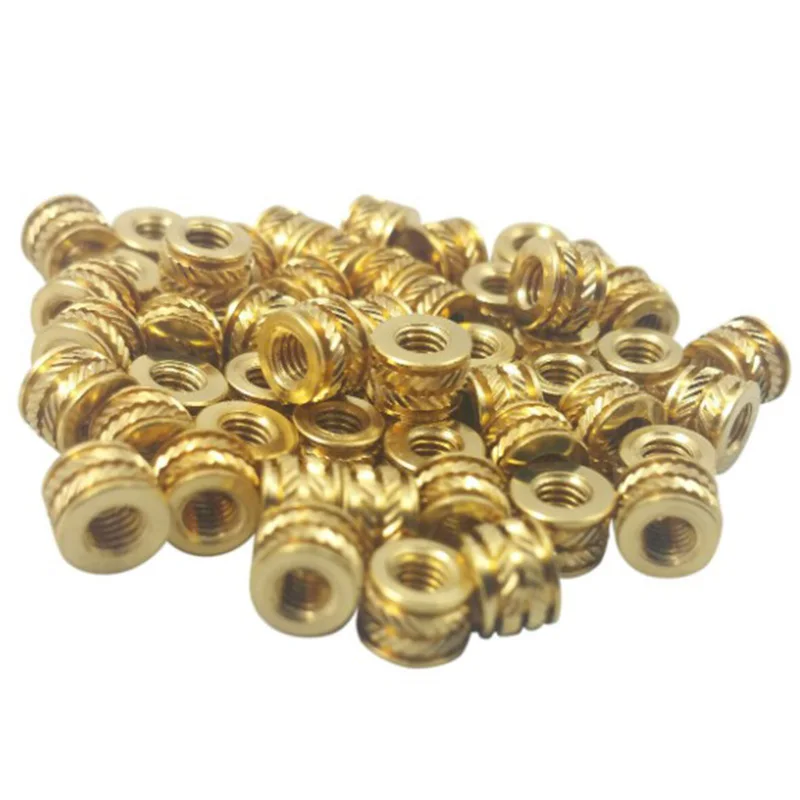 

NEW-Threaded Heat,M3 m M3-0.5 Brass Threaded Metal Heat Set Screw Inserts for 3D Printing(50 Pcs)