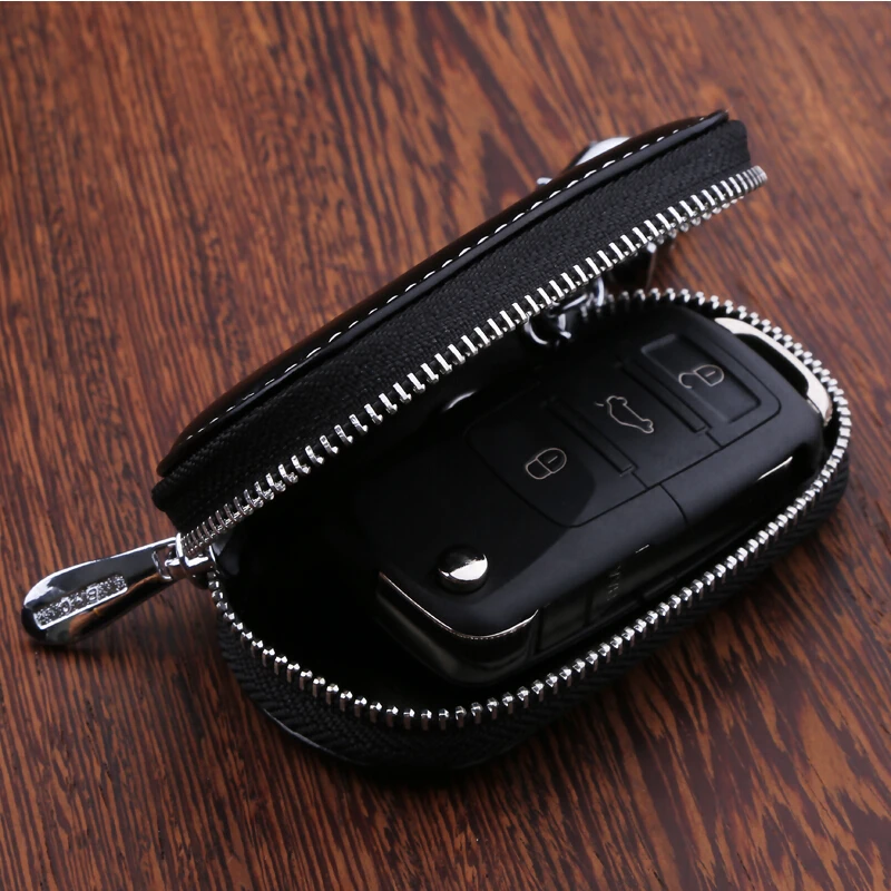 

Leather Car Key protective Fob Cover Fits For Nissan Tiida Qashqai X-Trail Livina Sunny Sylphy Teana key case wallet accessories