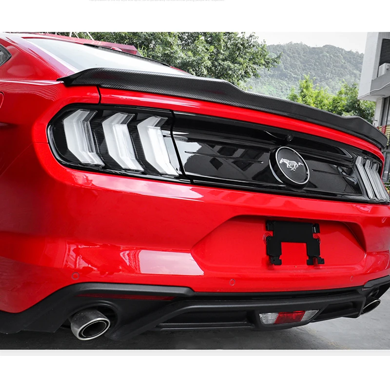Стиль для Ford Mustang GT V8 V6 2-дверный купе 2015 2016 2017 2018 углеродное волокно задний спойлер