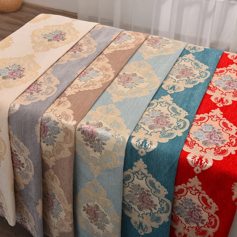 Ширина 70 дюймов Европейская Нескользящая жаккардовая ткань синель для двора