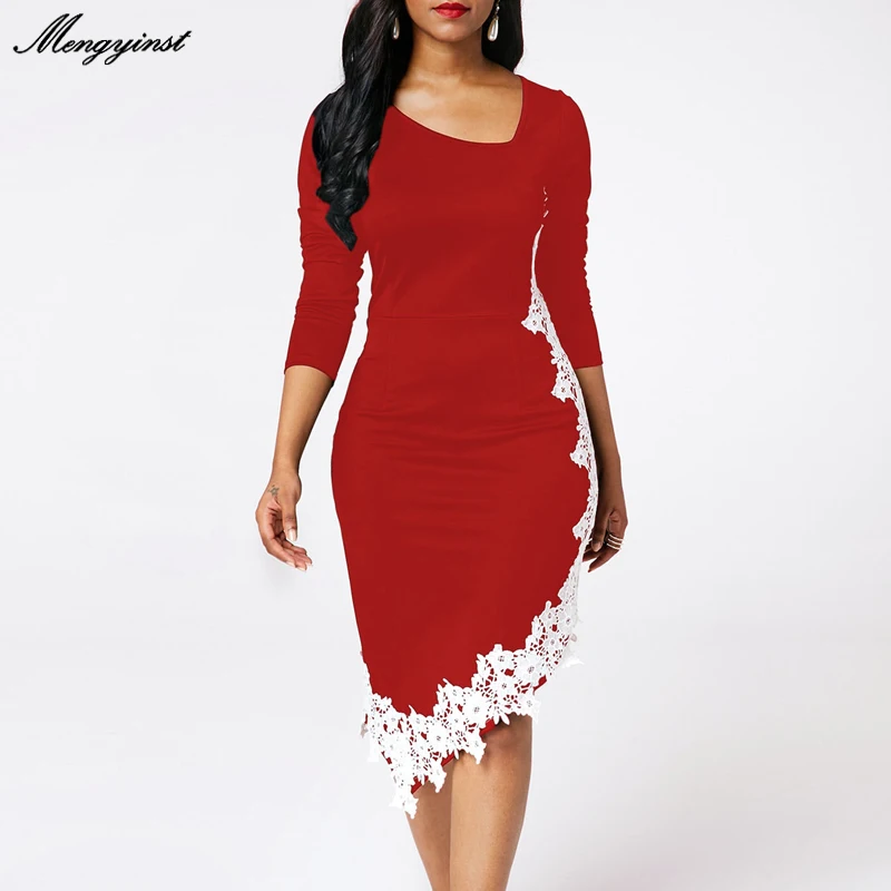 Осенне-зимнее женское платье 2021 повседневное облегающее элегантное винтажное