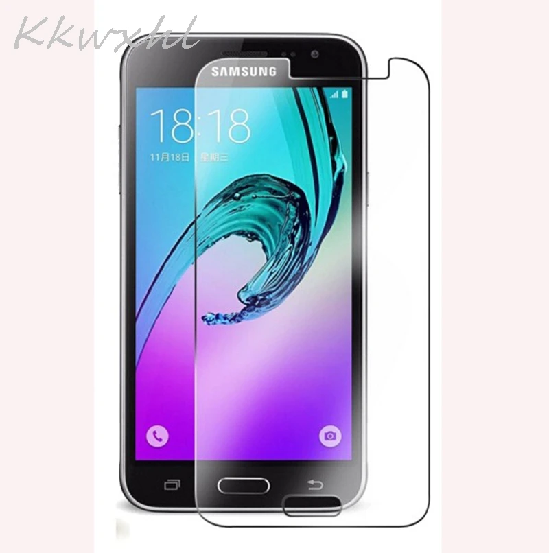 Закаленное стекло 9H для смартфона Samsung Galaxy J3 (2016) Защитное Защитная пленка экрана