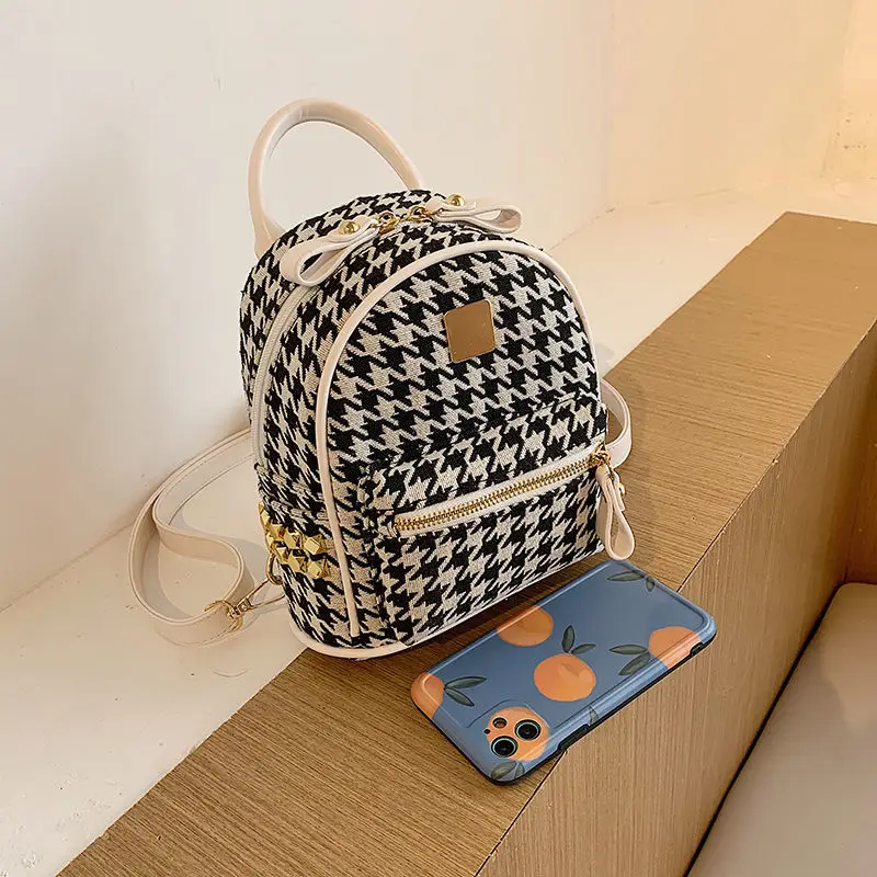 Мини-рюкзак женский в стиле ретро универсальный многофункциональный на два