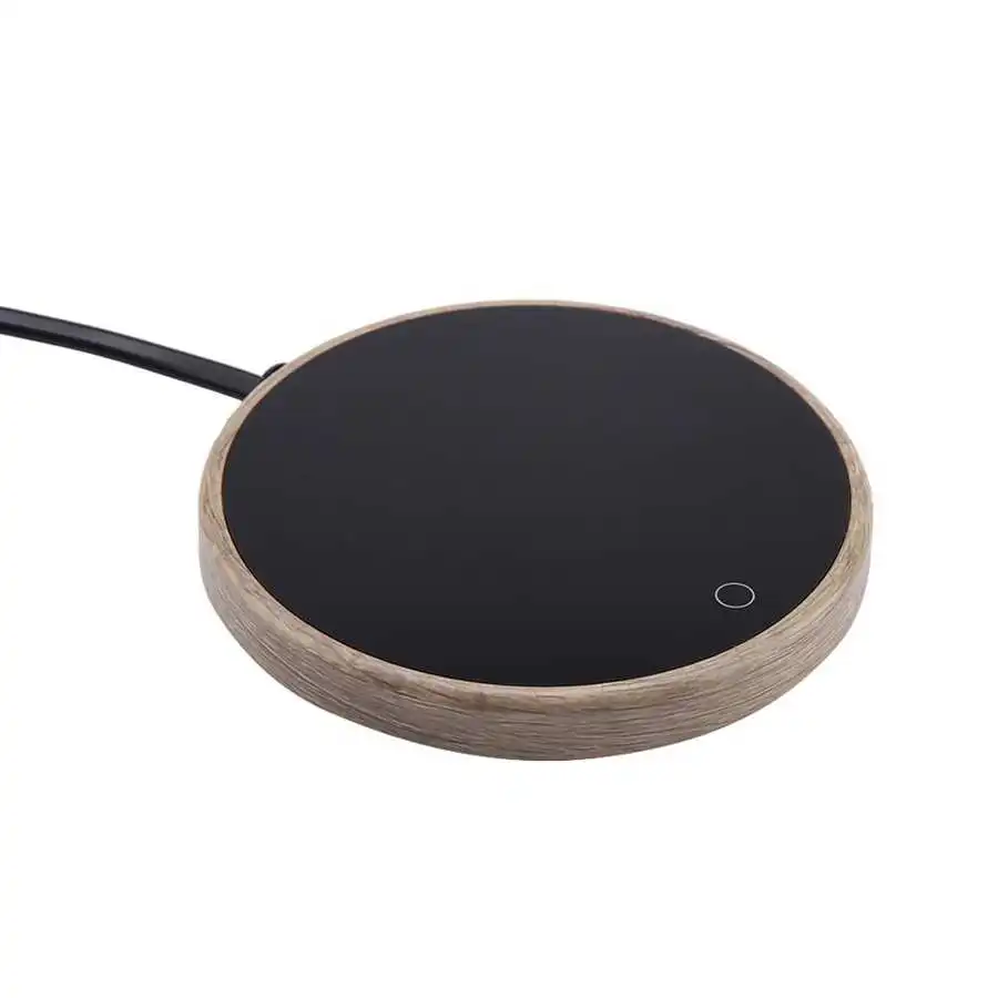 Подогреватель для чашек с текстурой древесины коврик подогревом напитков BT дома