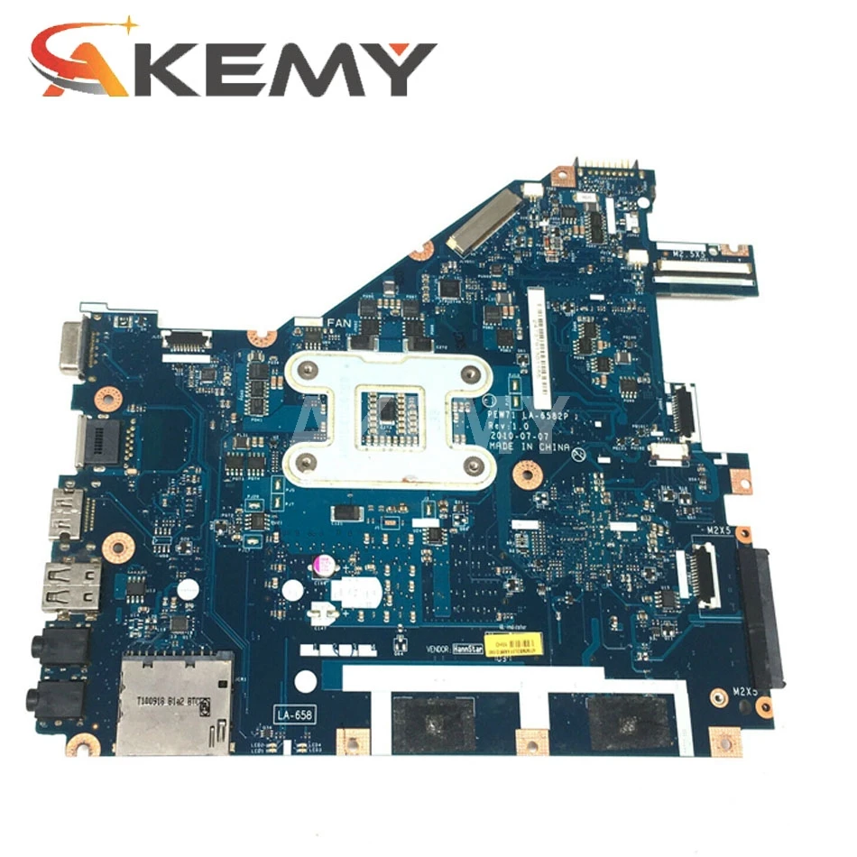 

Akemy PEW71 LA-6582P MBR4L02001 MB.R4L02.001 Main board For Acer aspire 5742 laptop motherboard MBRJW02001 HM55