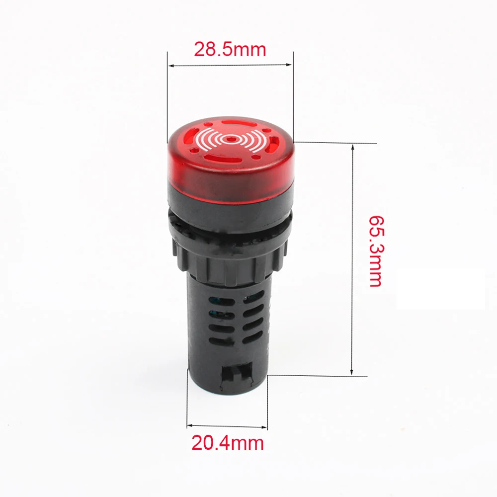 Активный зуммер для лампы 22 мм желтого/Красного/зеленого цвета 12 В 24 110 220 1