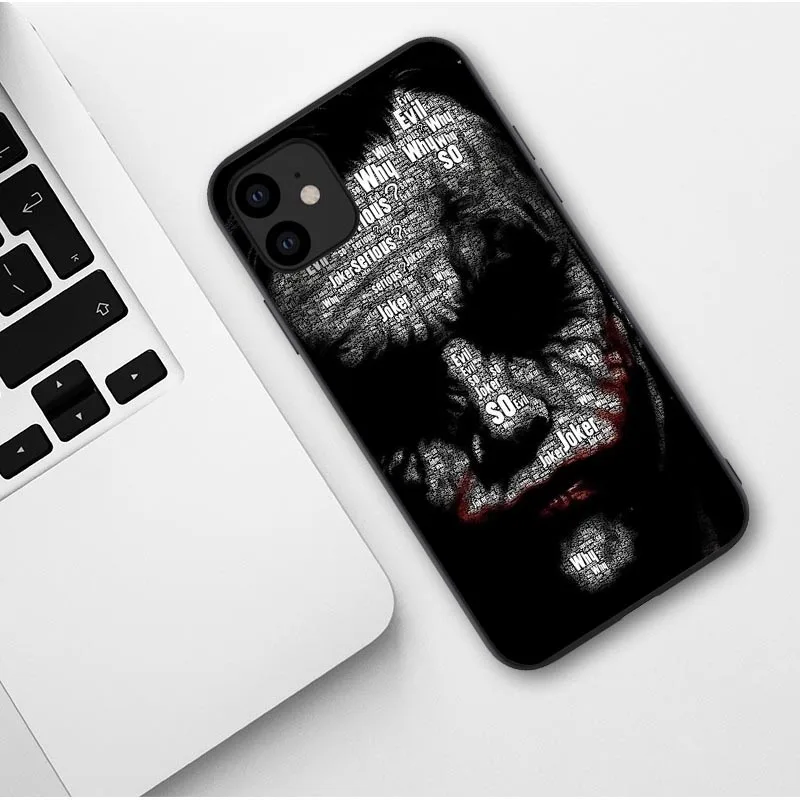 TPU Чехол Joker Horror Movie Joaquin Phoenix для iPhone 11 Pro Max X 7 8 Plus XR XS MAX Black - Цвет: TPU