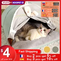 hoopet winter cat tent warm bed for cats sleeping removable thick cushion for dog sleeping sofa cat nest house pet supplies