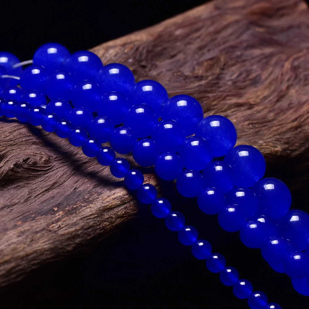 Asingeloo синий агат драгоценный камень натуральный бусины для изготовления