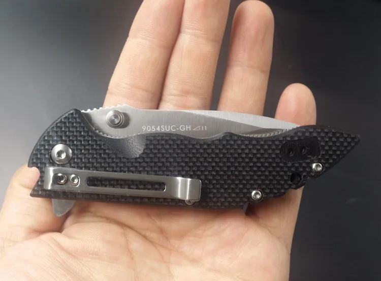 Sanrenmu 9054 из нержавеющей стали карманный зажим для ремня складной нож G10 ручные