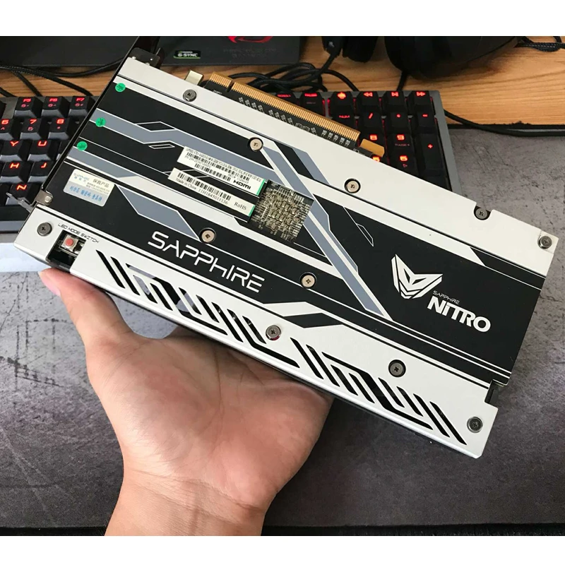 Видеокарты SAPPHIRE RX 480 8GB видеокарты GPU AMD Radeon RX480 8G видеокарты GDDR5 Настольный ПК Компьютерная игровая карта HDMI не Майнинг