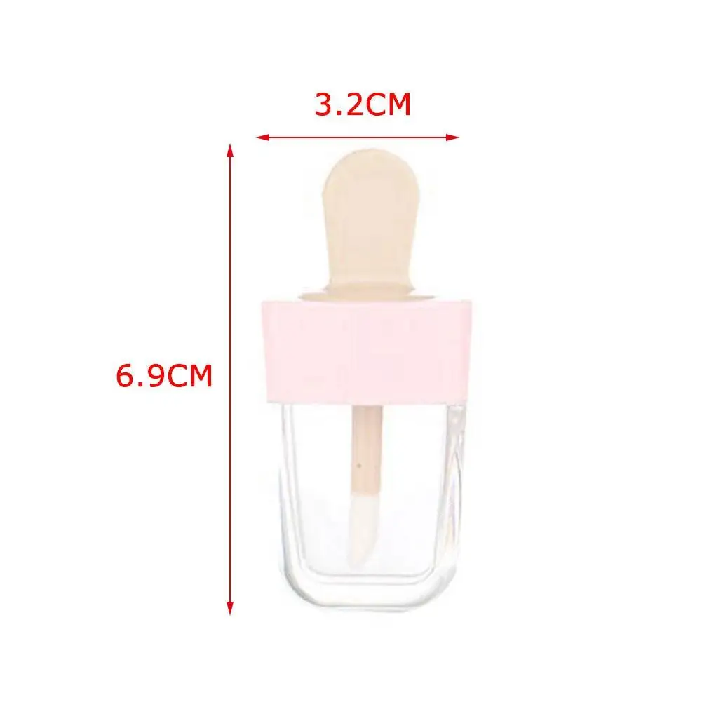 Красочные пустые DIY бутылки для блеска губ Розовый Зеленый Оранжевый сладкий