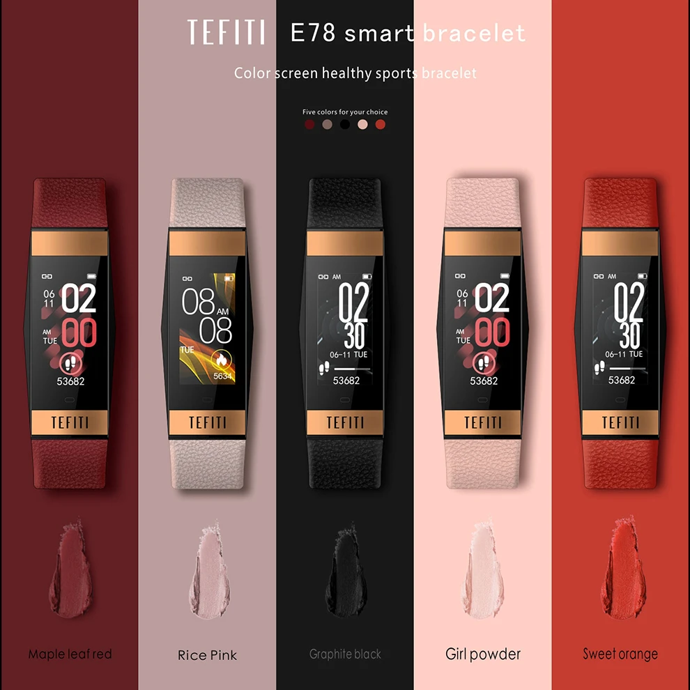 

Monitoring of heart rate and blood pressure of multi exercise bracelet with intelligent color screen smart men woman watch