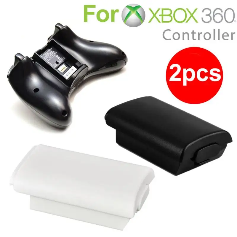 

For Xbox 360 Wireless Controller AA Battery Pack Back Case Cover Holder Shell Solid Color Plastic Battery Cover Accessories