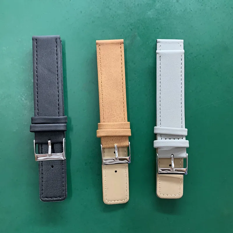BrownLeather Японские кварцевые часы Movt с Циферблатом из нержавеющей стали на заказ - Цвет: BrownLeather