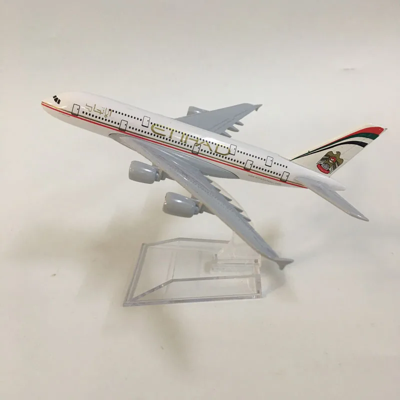 JASON TUTU 16 см модель самолета Модель Etihad A380 литье под давлением Металл 1:400 Airbus