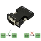 Full 1080P HDMI-совместимый адаптер VGA преобразователь HD в VGA Аудио кабель видео конвертер для ПК ноутбука тв монитора проектора