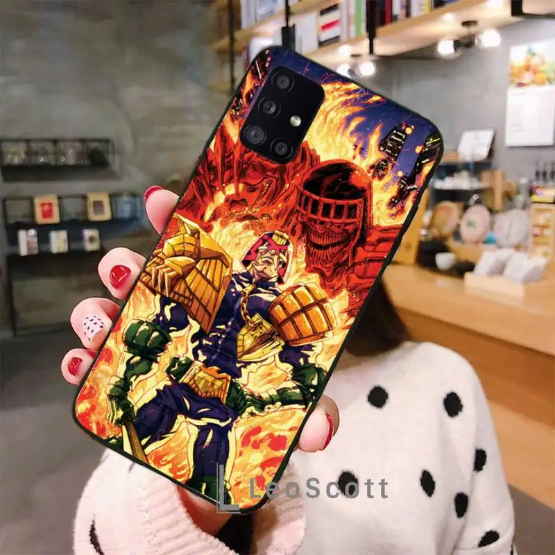 

Judge Dredd Phone Case For Samsung A40 A31 A50 A51 A71 A20E A20S S8 S9 S10 S20 Plus note 20 ultra