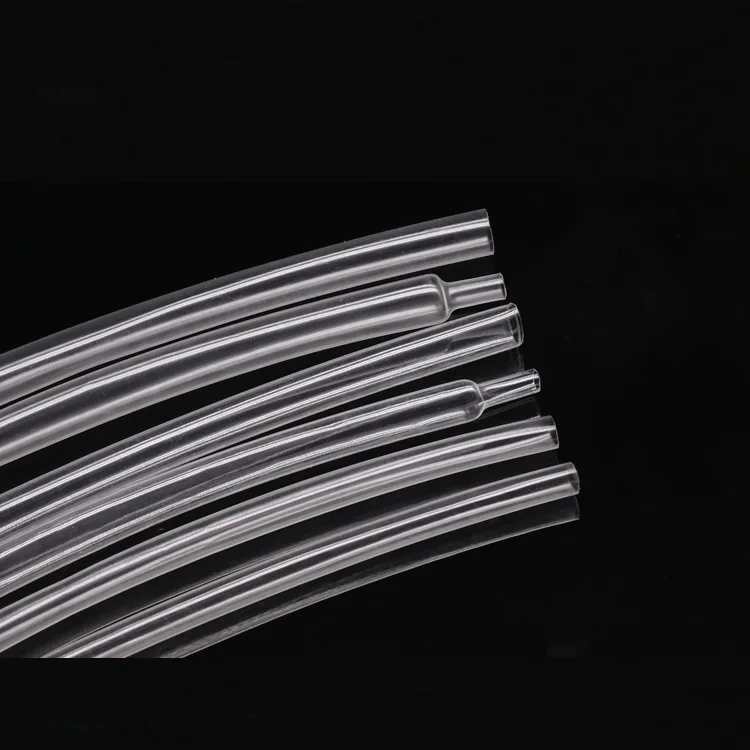 

Diameter 4.5mm Super Thin Wall Flexible Earphone Line Heat Shrinkage Tube Cover Soft Professional Audio Wire Sleeve Wrap Clear