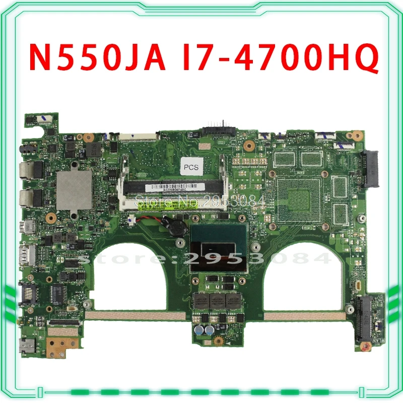 N550JA материнская плата i7 4700HQ DDR3L для For Asus N550JV ноутбука Материнская Тест 100%