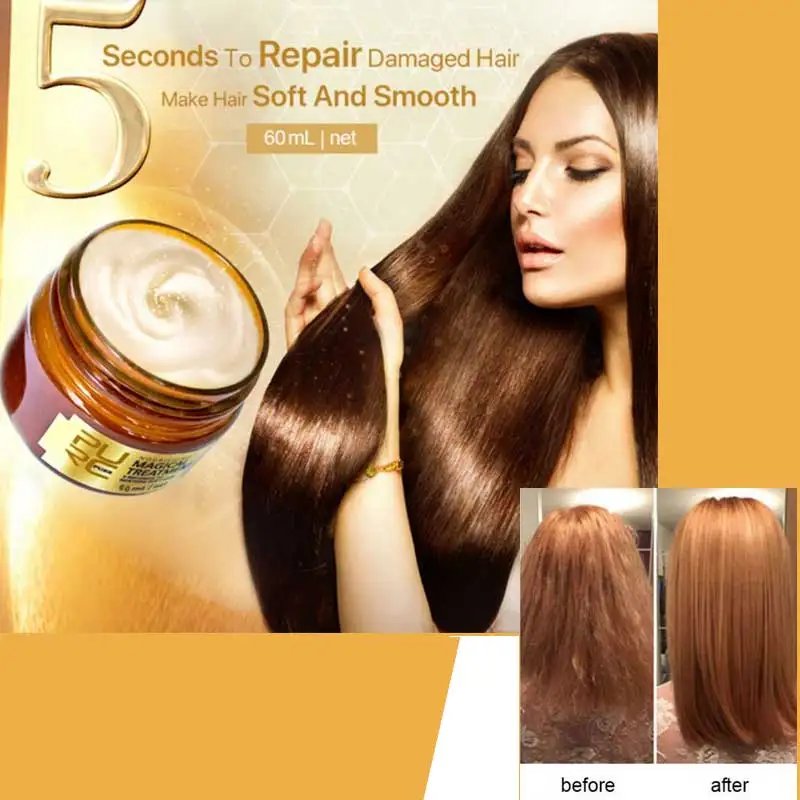 2019 PURC Magical keratin Hair Treatment Mask 5 Seconds Repairs Damage Root Tonic Keratin & Scalp | Красота и здоровье