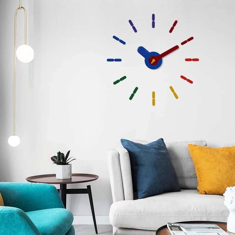 

Kids Bedroom Wall Clock Sticker Large Simple Creative Wall Clock Modern Design Living Room Reloj Pared Home Decoration EB50WC